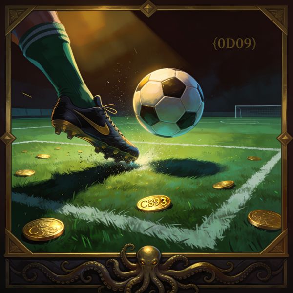 Football boot striking a ball, lifting away at impact, dramatic lighting